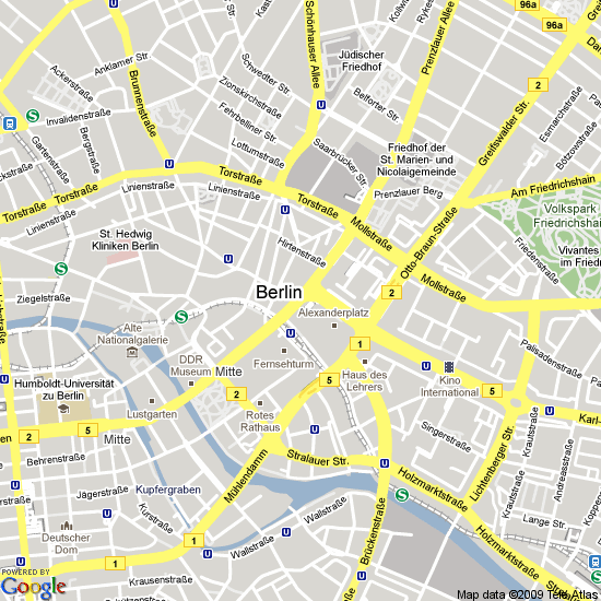 stadt center karte von berlin